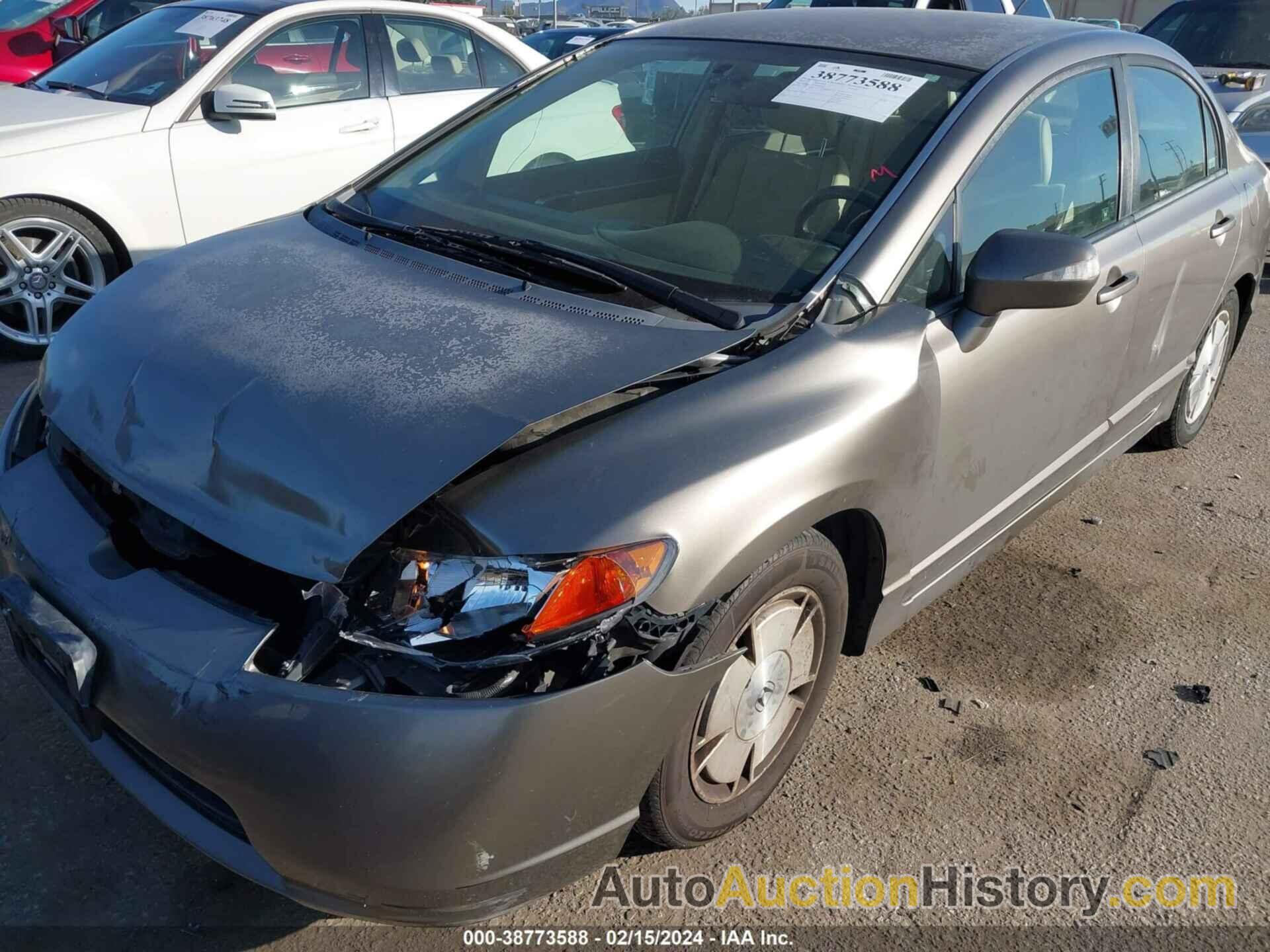 HONDA CIVIC HYBRID, JHMFA36277S022351