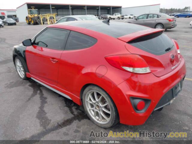 HYUNDAI VELOSTER TURBO W/BLACK, KMHTC6AE7DU100835