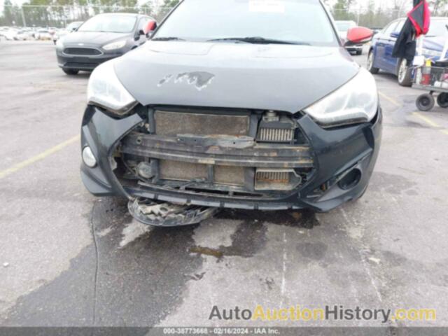 HYUNDAI VELOSTER TURBO W/BLACK, KMHTC6AE7DU100835