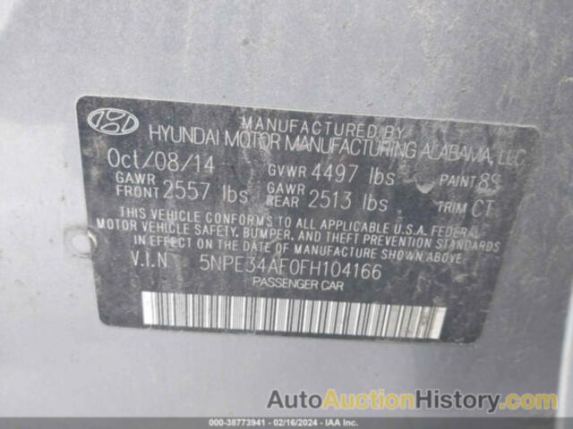 HYUNDAI SONATA SPORT/LIMITED, 5NPE34AF0FH104166