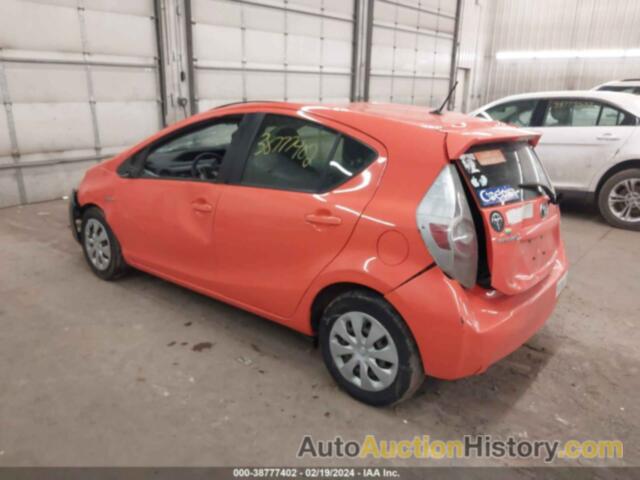 TOYOTA PRIUS C ONE, JTDKDTB33D1058884