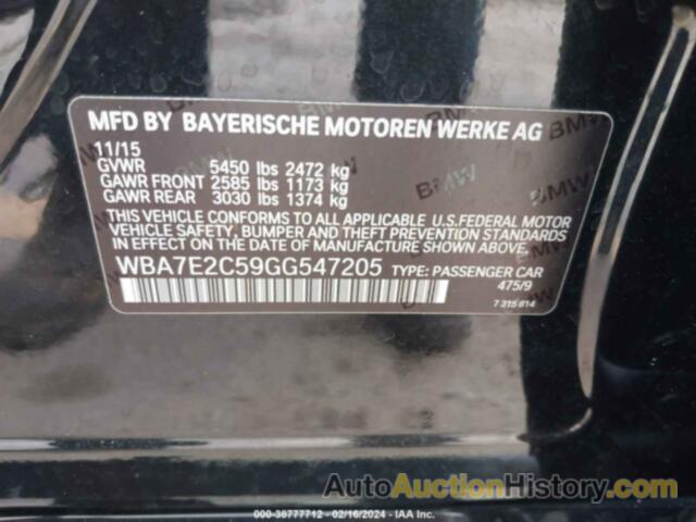 BMW 740 I, WBA7E2C59GG547205