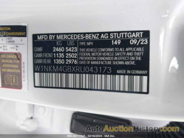 MERCEDES-BENZ GLC 300, W1NKM4GBXRU043173