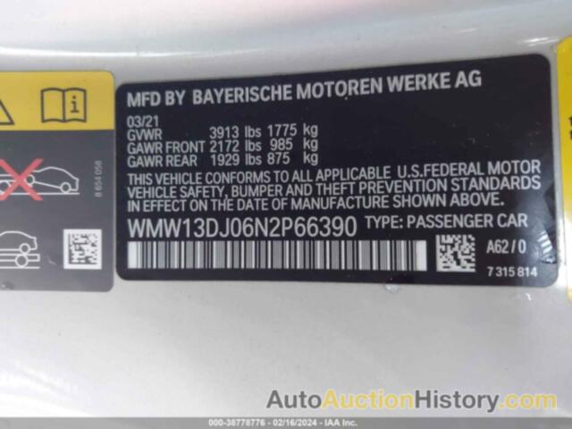 MINI SE HARDTOP COOPER, WMW13DJ06N2P66390