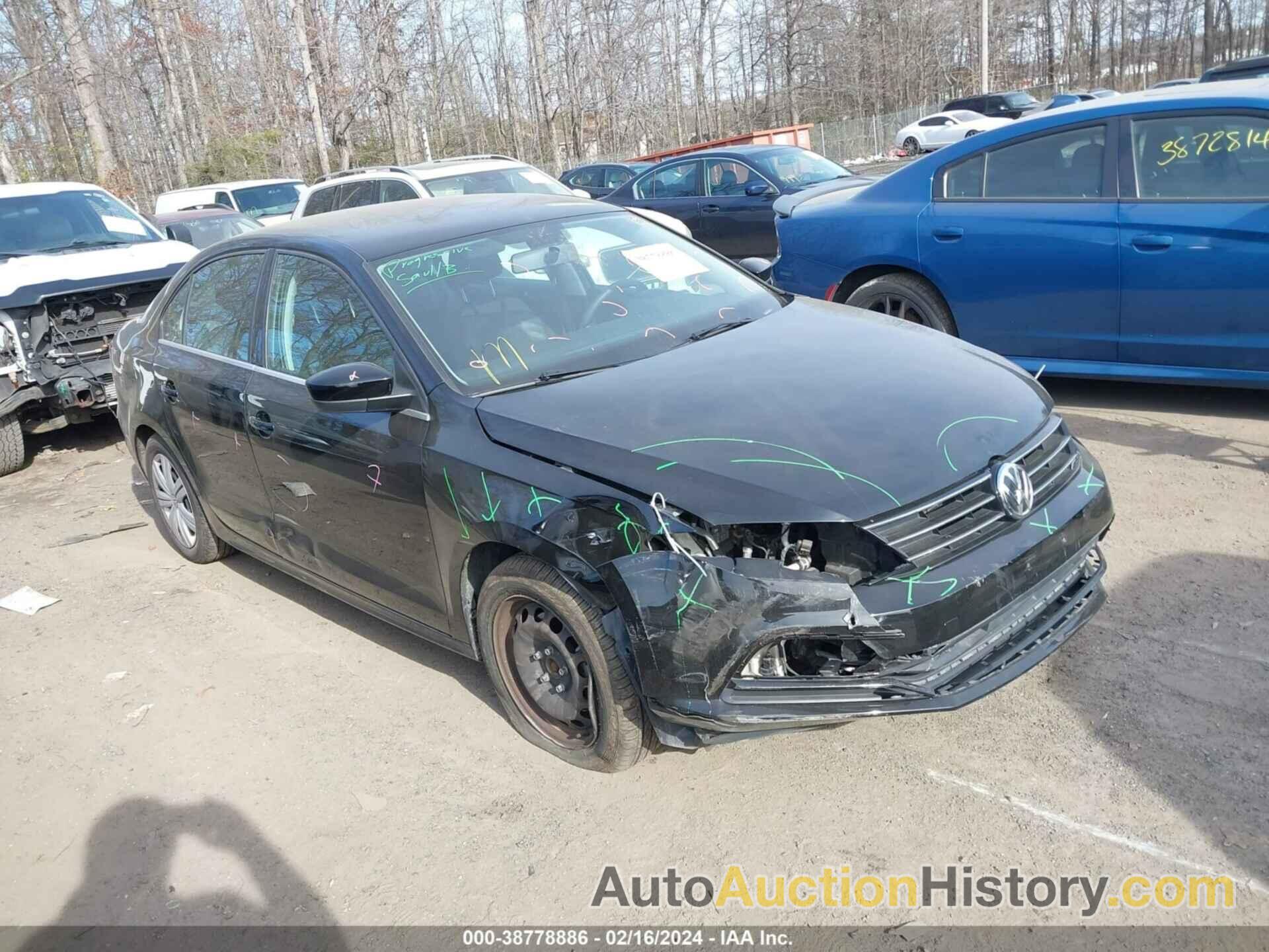 VOLKSWAGEN JETTA S, 3VW2B7AJ5HM343489