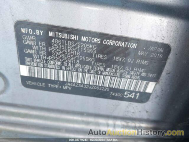 MITSUBISHI OUTLANDER LE, JA4AZ3A32JZ063225