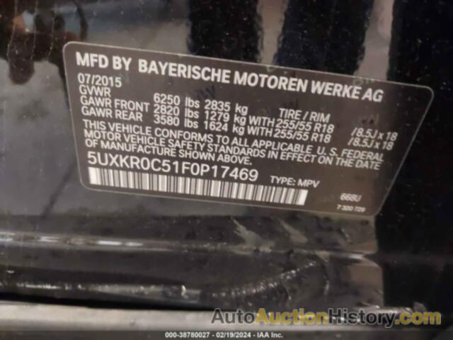 BMW X5 XDRIVE35I, 5UXKR0C51F0P17469