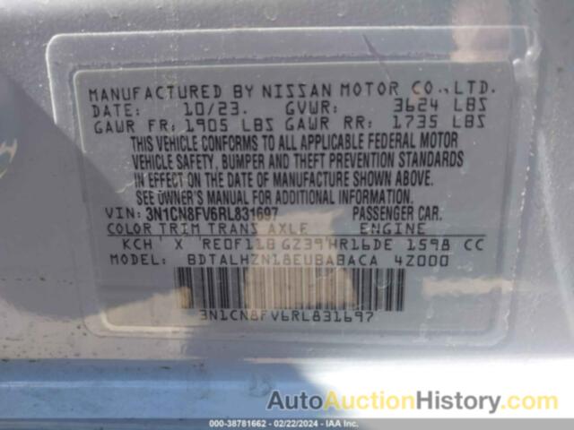 NISSAN VERSA 1.6 SR, 3N1CN8FV6RL831697