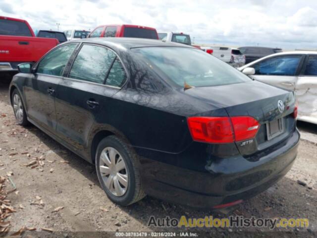 VOLKSWAGEN JETTA 2.0L S, 3VW2K7AJ0BM090170