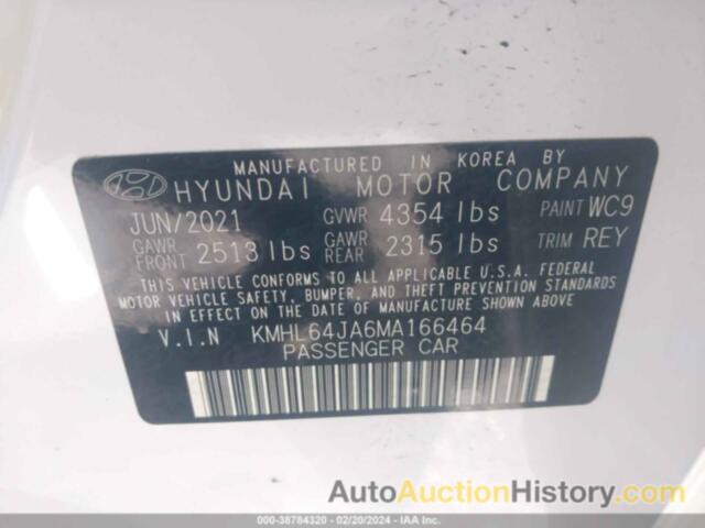 HYUNDAI SONATA SEL, KMHL64JA6MA166464