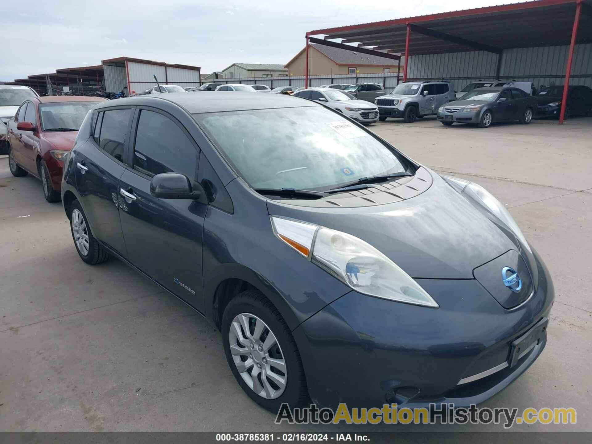 NISSAN LEAF S, 1N4AZ0CP8DC415130