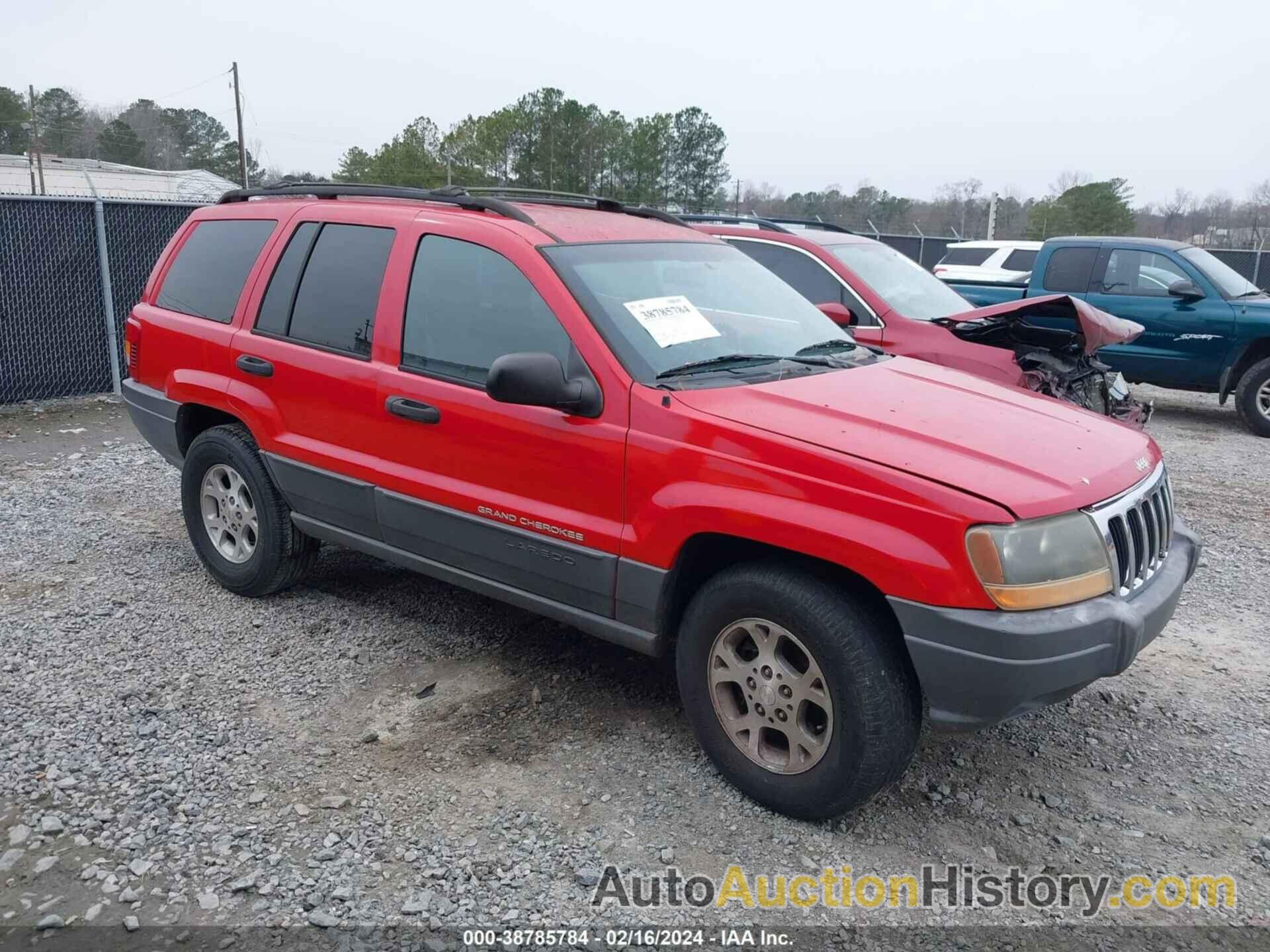 JEEP GRAND CHEROKEE LAREDO, 1J4GX48S01C587592