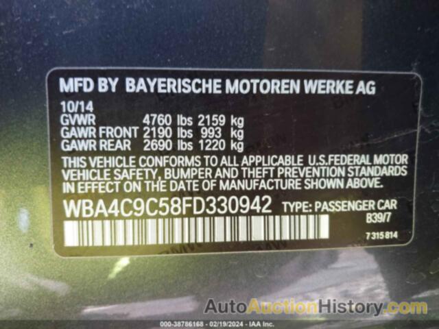 BMW 428 GRAN COUPE XDRIVE, WBA4C9C58FD330942
