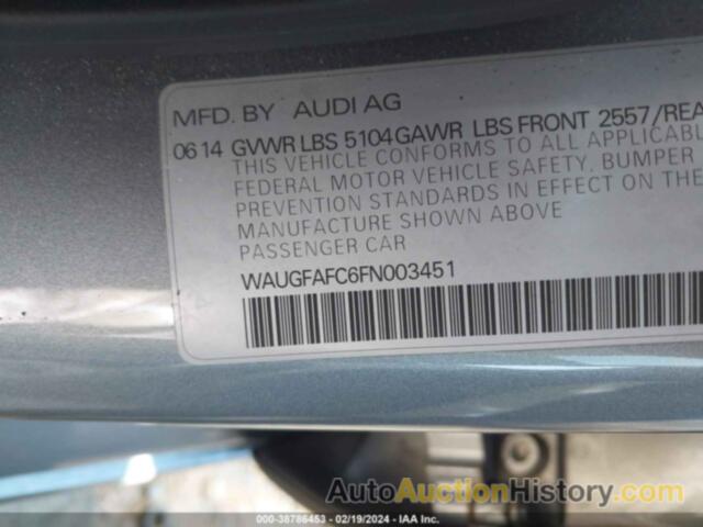 AUDI A6 2.0T PREMIUM, WAUGFAFC6FN003451