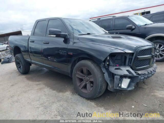 RAM 1500 NIGHT QUAD CAB 4X4 6'4 BOX, 1C6RR7HT2HS811990