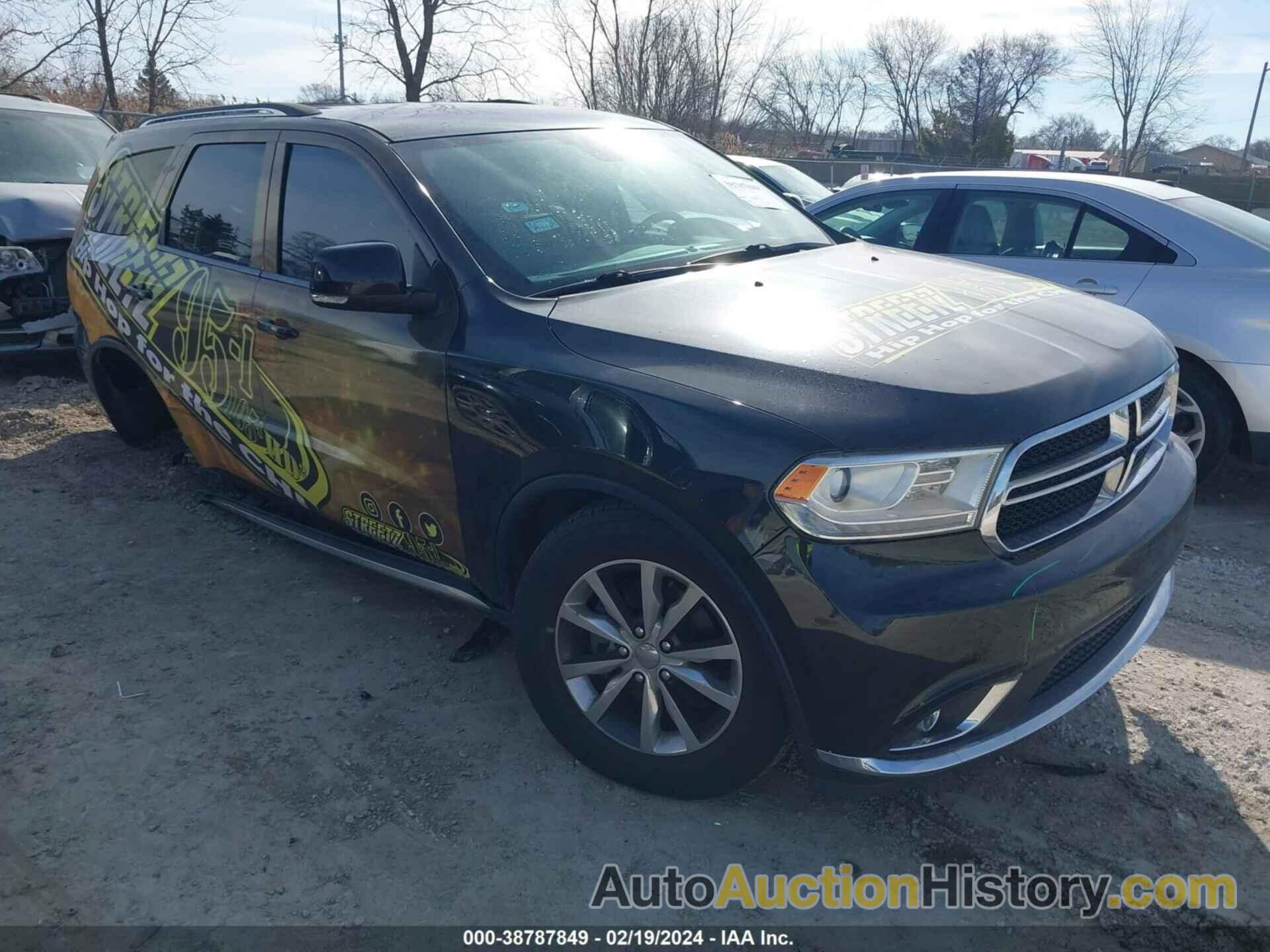 DODGE DURANGO LIMITED, 1C4RDHDG4GC330931