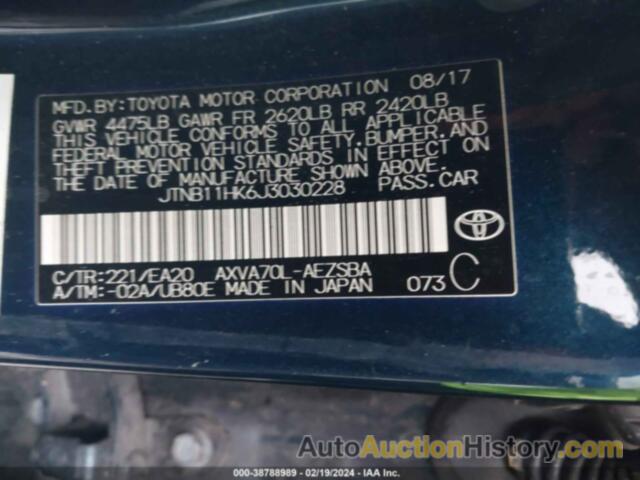 TOYOTA CAMRY SE, JTNB11HK6J3030228