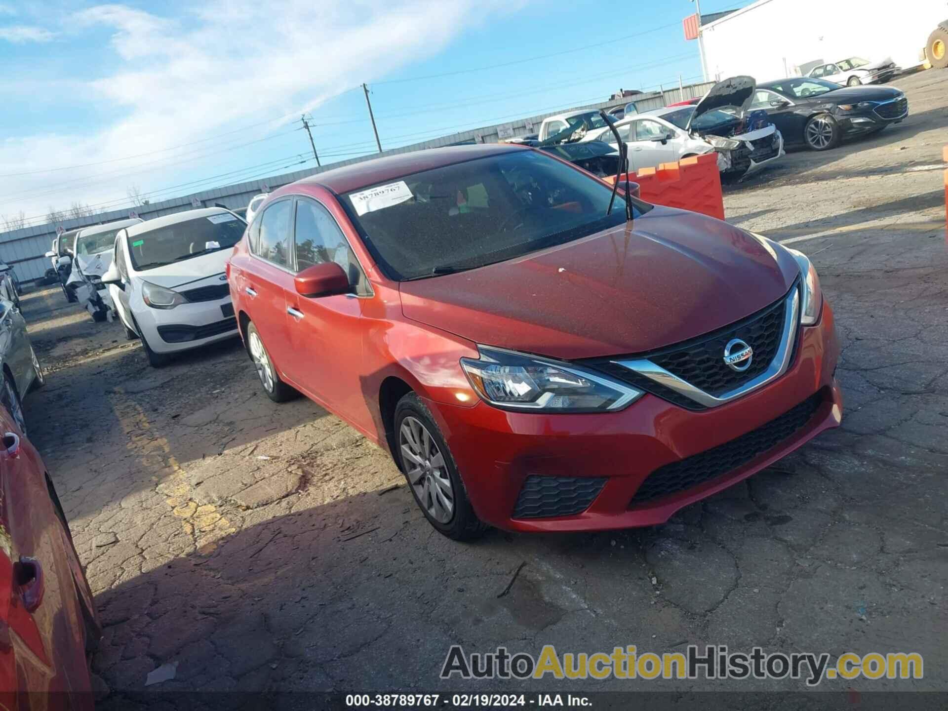 NISSAN SENTRA S/SV/SR/SL, 3N1AB7AP9GY218105