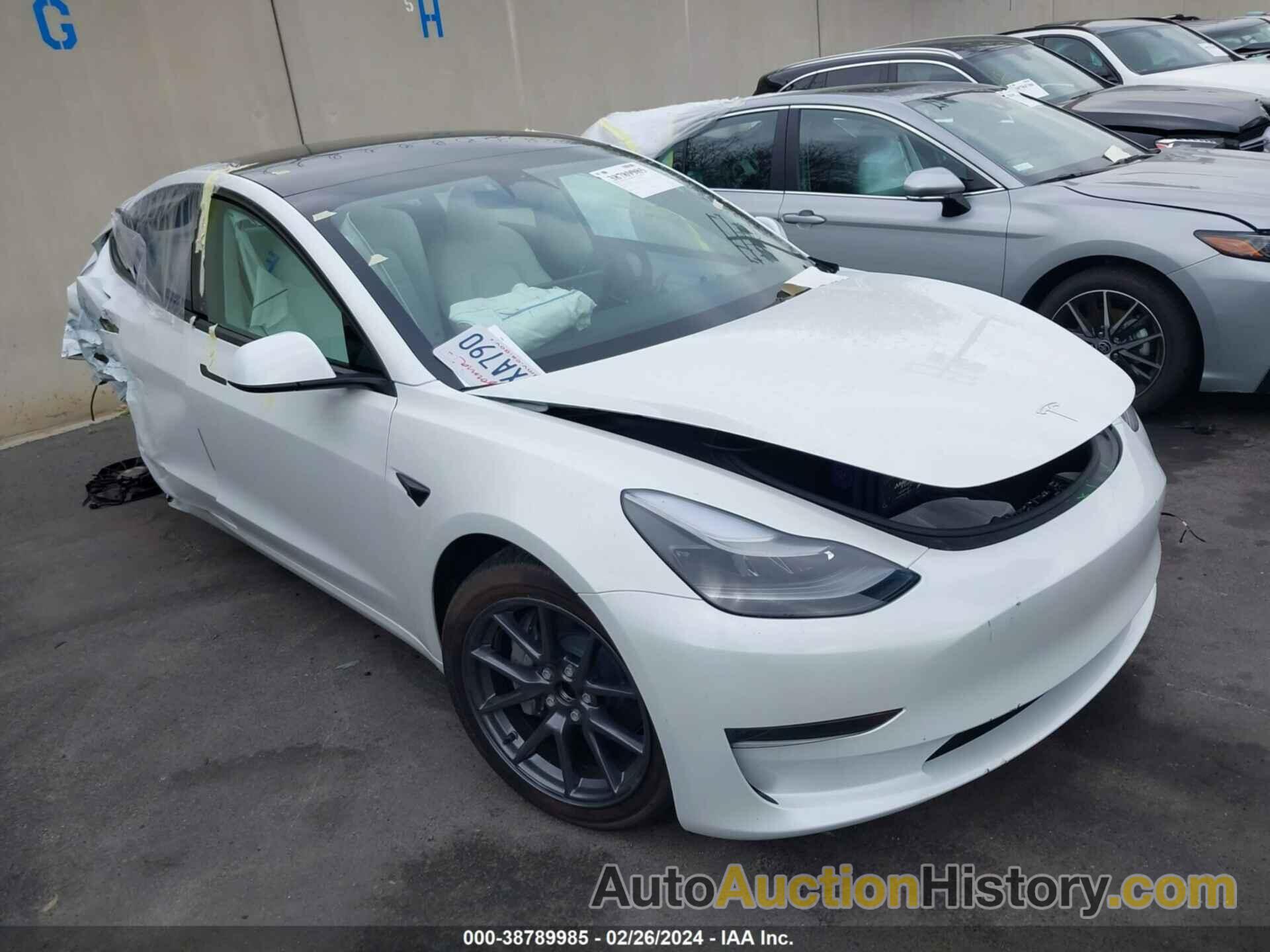 TESLA MODEL 3 REAR-WHEEL DRIVE, 5YJ3E1EA0PF590847