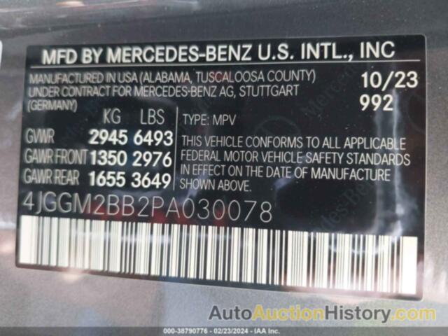 MERCEDES-BENZ EQE 350+ SUV, 4JGGM2BB2PA030078