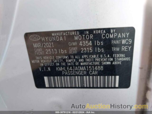 HYUNDAI SONATA SEL, KMHL64JA0MA15148