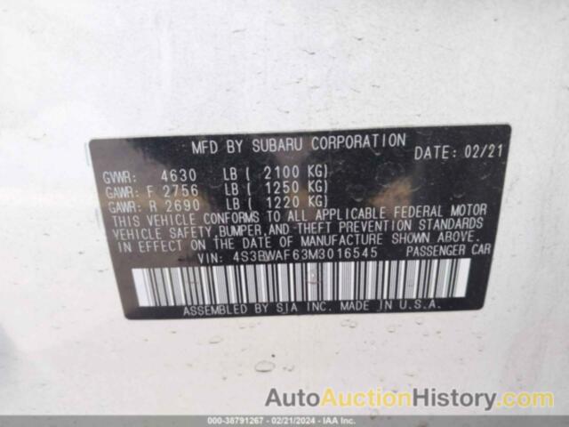 SUBARU LEGACY PREMIUM, 4S3BWAF63M3016545