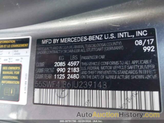 MERCEDES-BENZ C 300, 55SWF4JB6JU239148