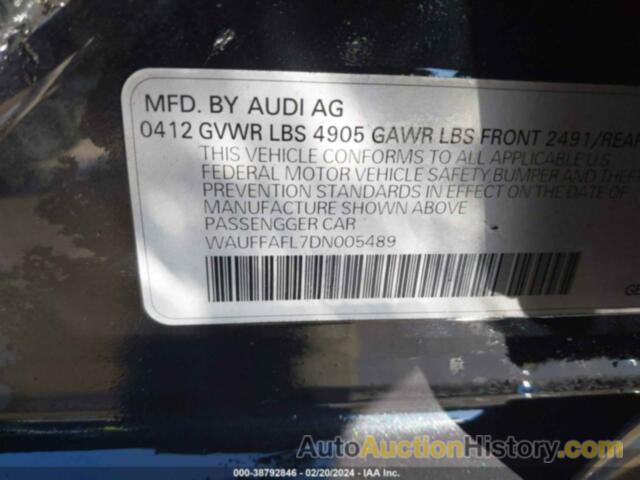 AUDI A4 2.0T PREMIUM, WAUFFAFL7DN005489