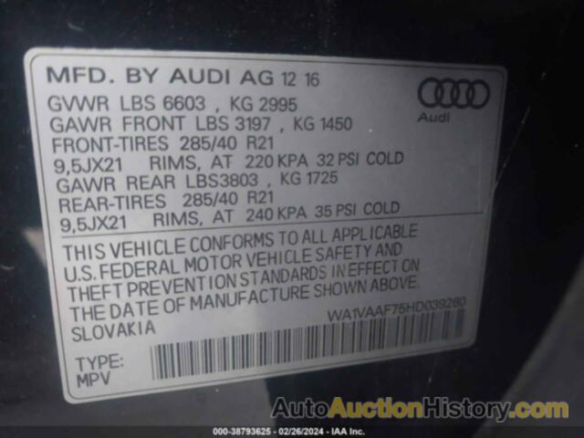 AUDI Q7 TECHNIK S-LINE, WA1WAAF75HD039260