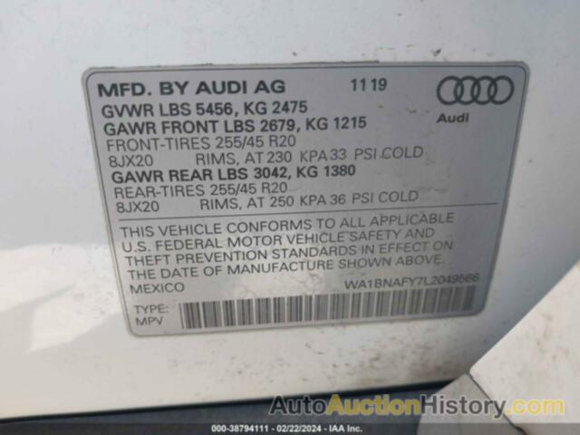 AUDI Q5 PREMIUM PLUS 45 TFSI QUATTRO S TRONIC, WA1BNAFY7L2049566