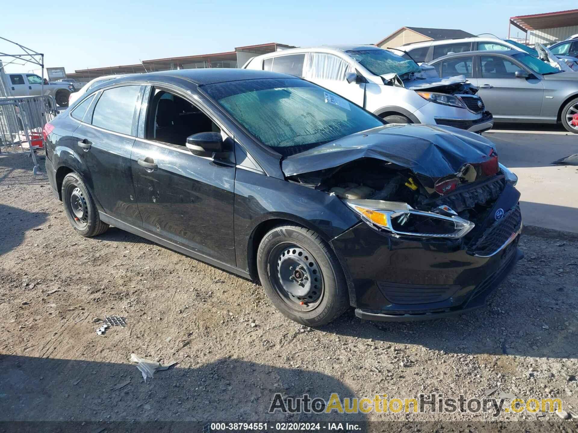 FORD FOCUS S, 1FADP3E25JL249389