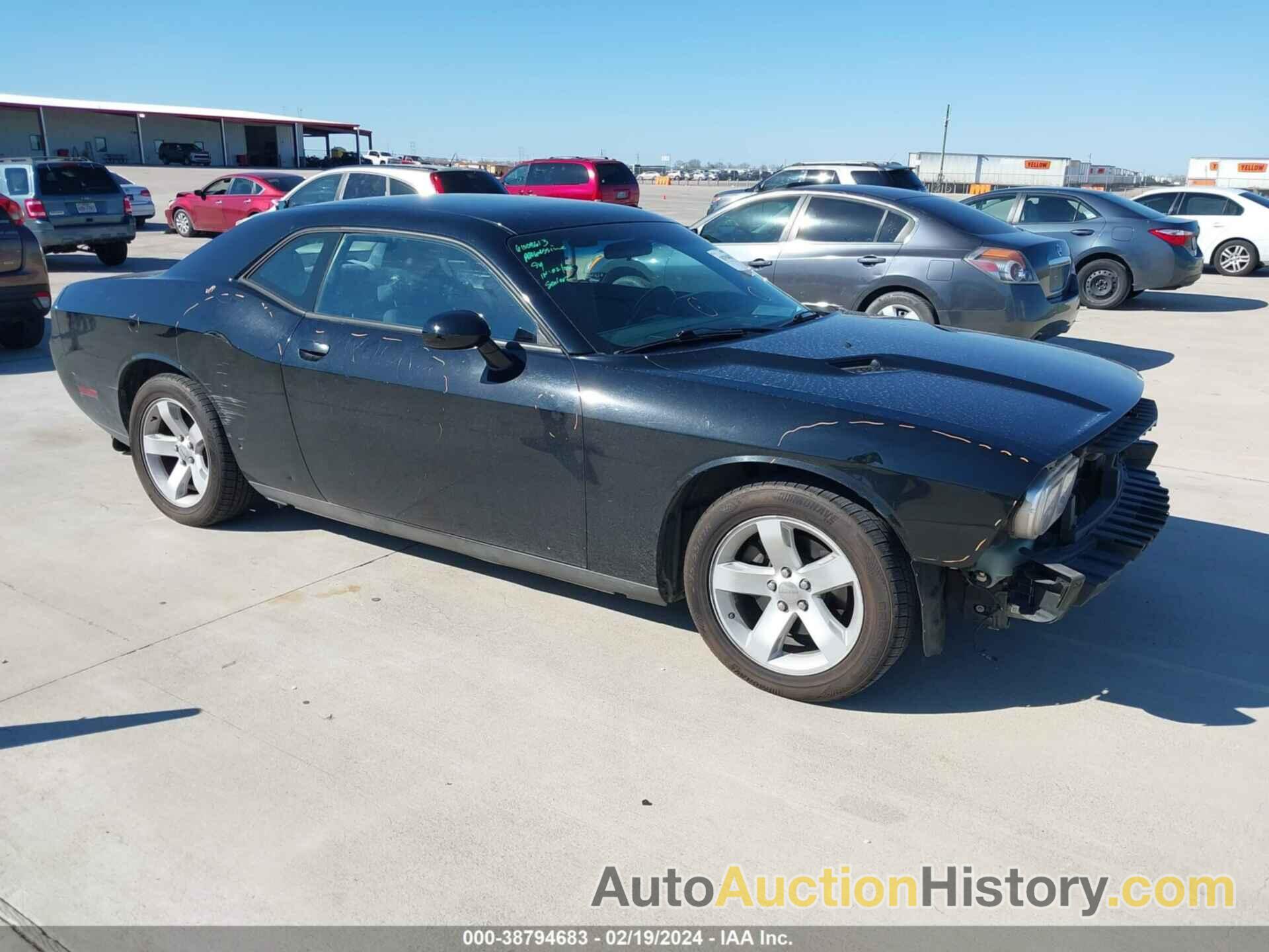 DODGE CHALLENGER SXT, 2C3CDYAG9CH161849