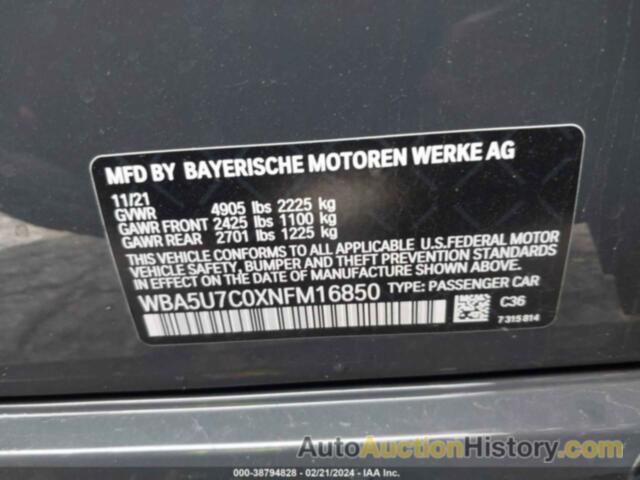 BMW M340I, WBA5U7C0XNFM16850