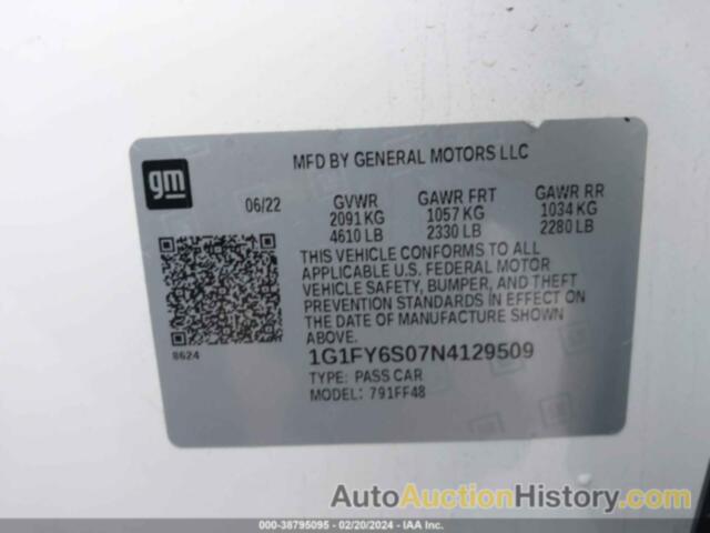 CHEVROLET BOLT EUV FWD LT, 1G1FY6S07N4129509