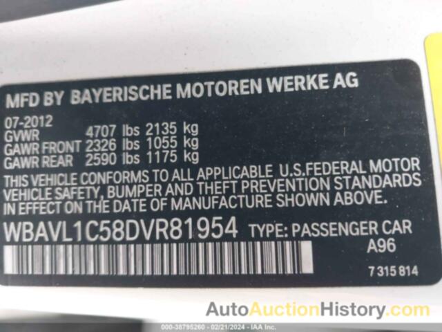 BMW X1 XDRIVE28I, WBAVL1C58DVR81954