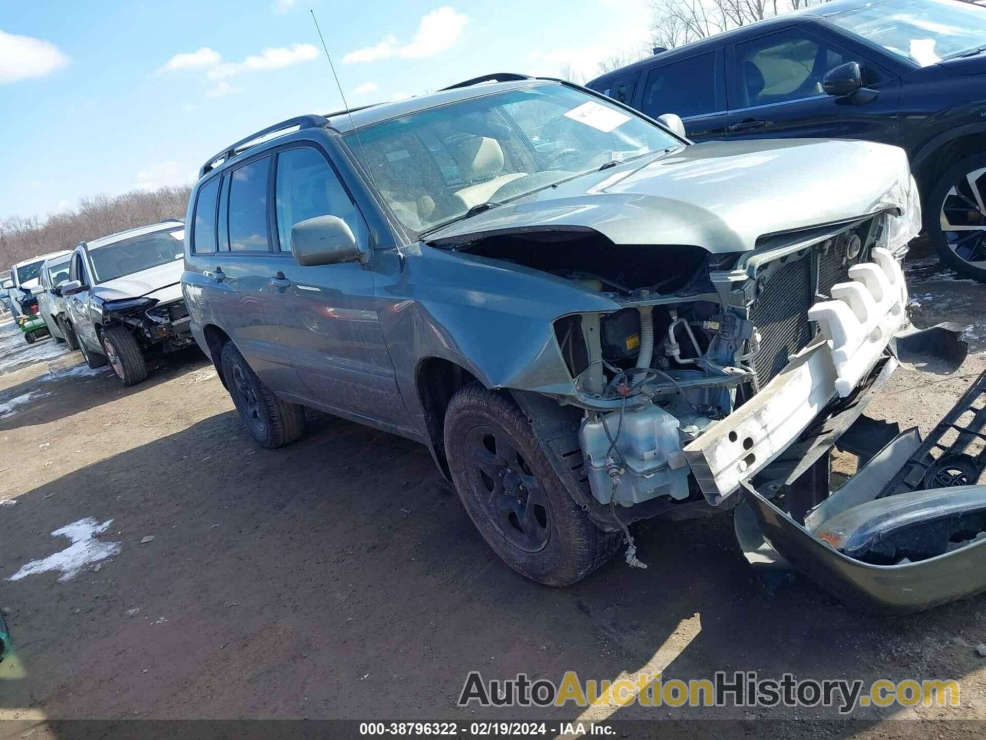 TOYOTA HIGHLANDER, JTEGD21A060153634