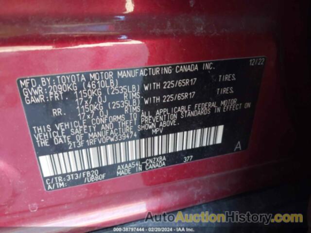 TOYOTA RAV4 LE, 2T3F1RFV0PW339474