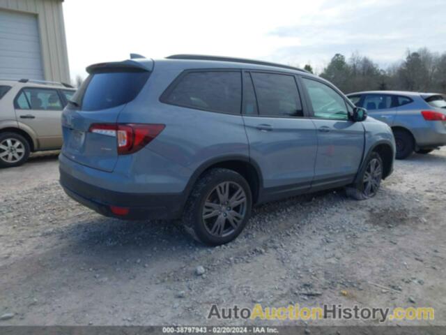 HONDA PILOT 2WD SPORT, 5FNYF5H39NB037537