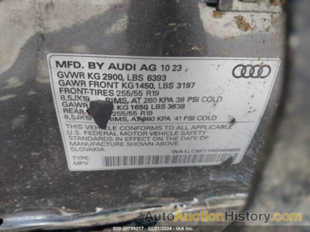 AUDI Q7 PREMIUM PLUS, WA1LCBF77RD004695