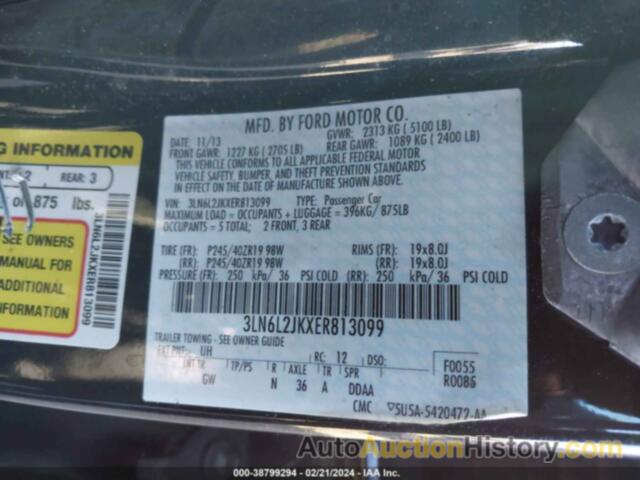 LINCOLN MKZ, 3LN6L2JKXER813099