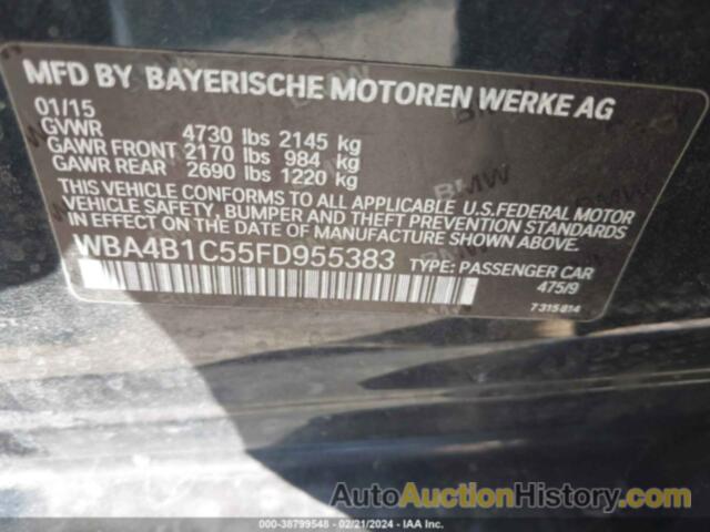 BMW 435I GRAN COUPE, WBA4B1C55FD955383