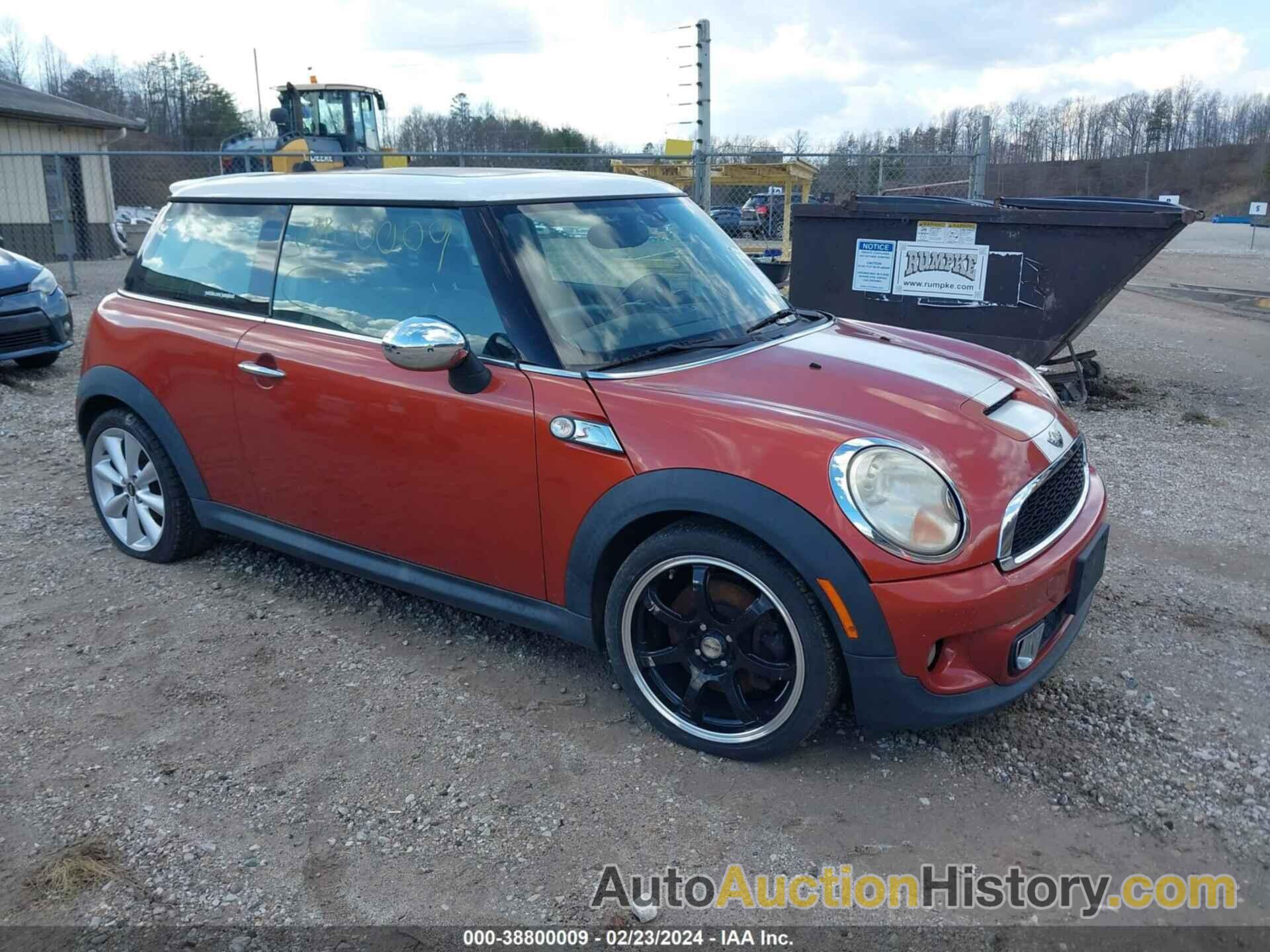 MINI COOPER S, WMWSV3C56BTY20360