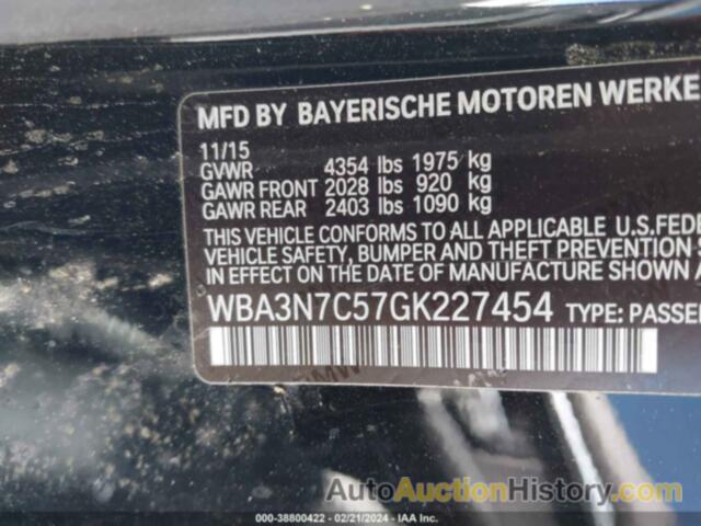 BMW 428I I, WBA3N7C57GK227454