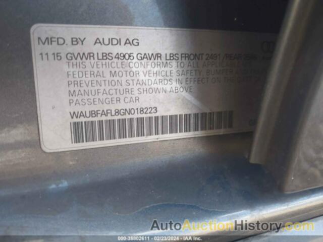 AUDI A4 2.0T PREMIUM, WAUBFAFL8GN018223