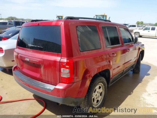 JEEP PATRIOT SPORT, 1C4NJPBA8ED601139