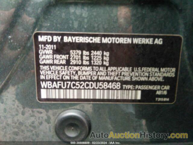 BMW 535 XI, WBAFU7C52CDU58468