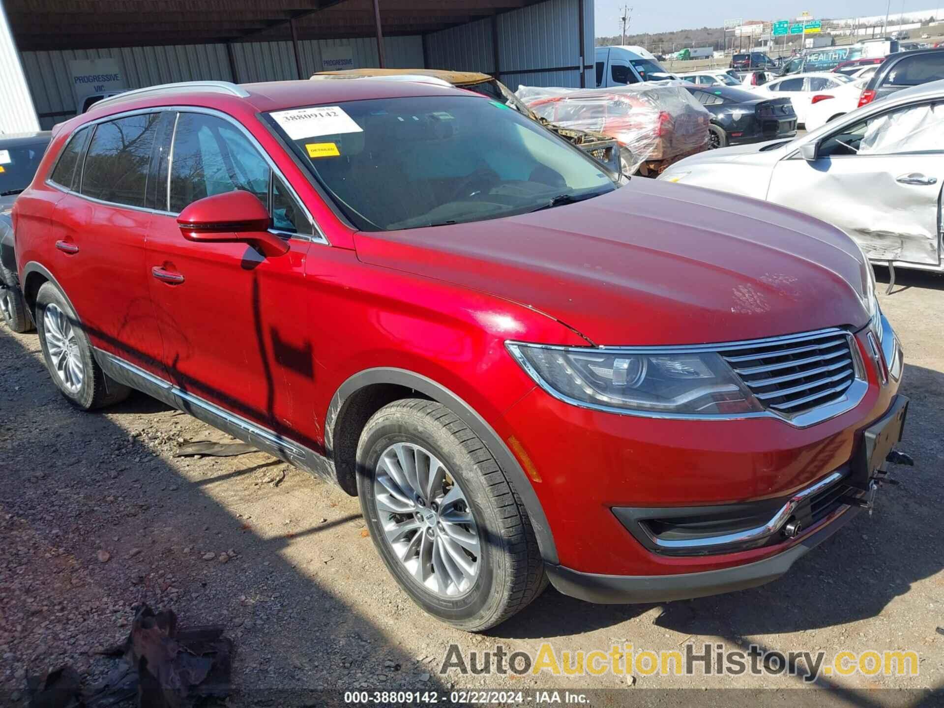 LINCOLN MKX SELECT, 2LMPJ6KR9HBL45046