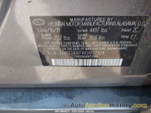 HYUNDAI SONATA SE, 5NPE24AF4KH797224