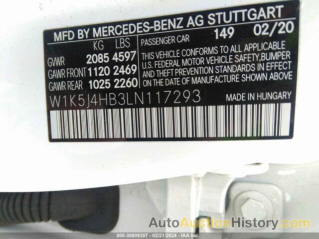 MERCEDES-BENZ CLA 250 250 4MATIC, W1K5J4HB3LN117293