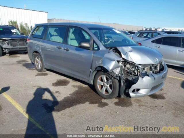 TOYOTA SIENNA BASE V6 7 PASSENGER, 5TDZK3DC5CS200168